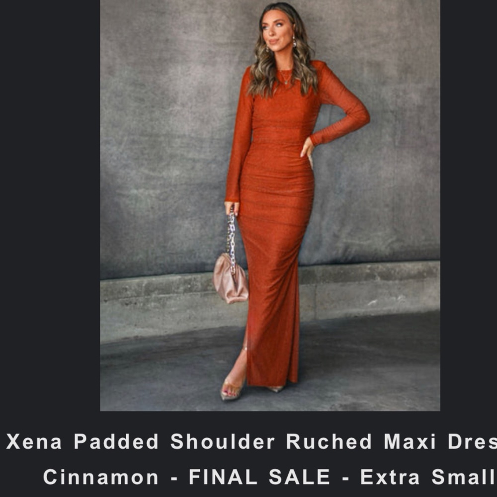 Maxi ruched dress